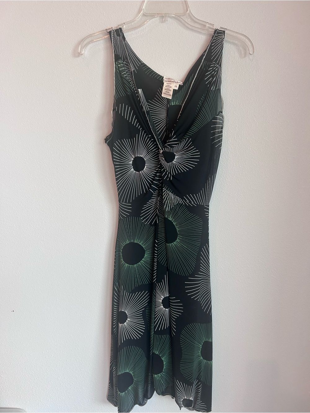 Y2K Vintage MSSP Max Studio Mesh Twist Front Starburst Dress XS